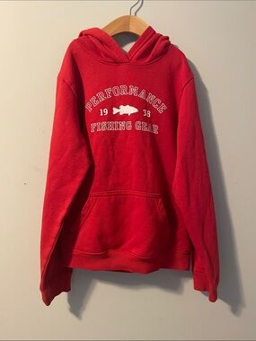 Boys Columbia Performance Fishing Gear red Hoodie size:10/12